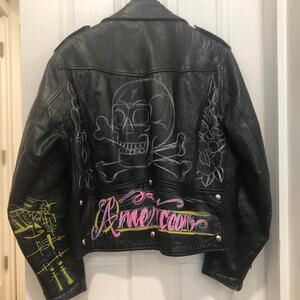 VTG 60s Montgomery Ward "One Star" Custom Motorcycle Jacket
